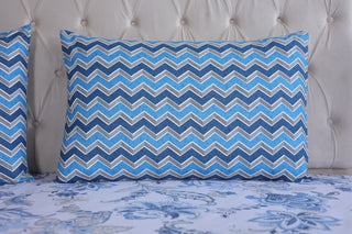 Azure Blossom Bed Sheet Set