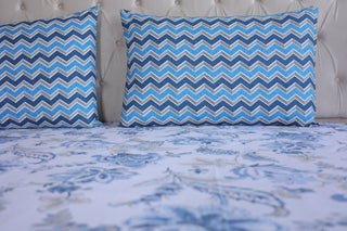 Azure Blossom Bed Sheet Set