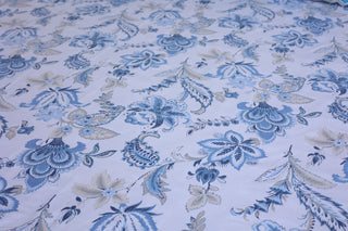 Azure Blossom Bed Sheet Set